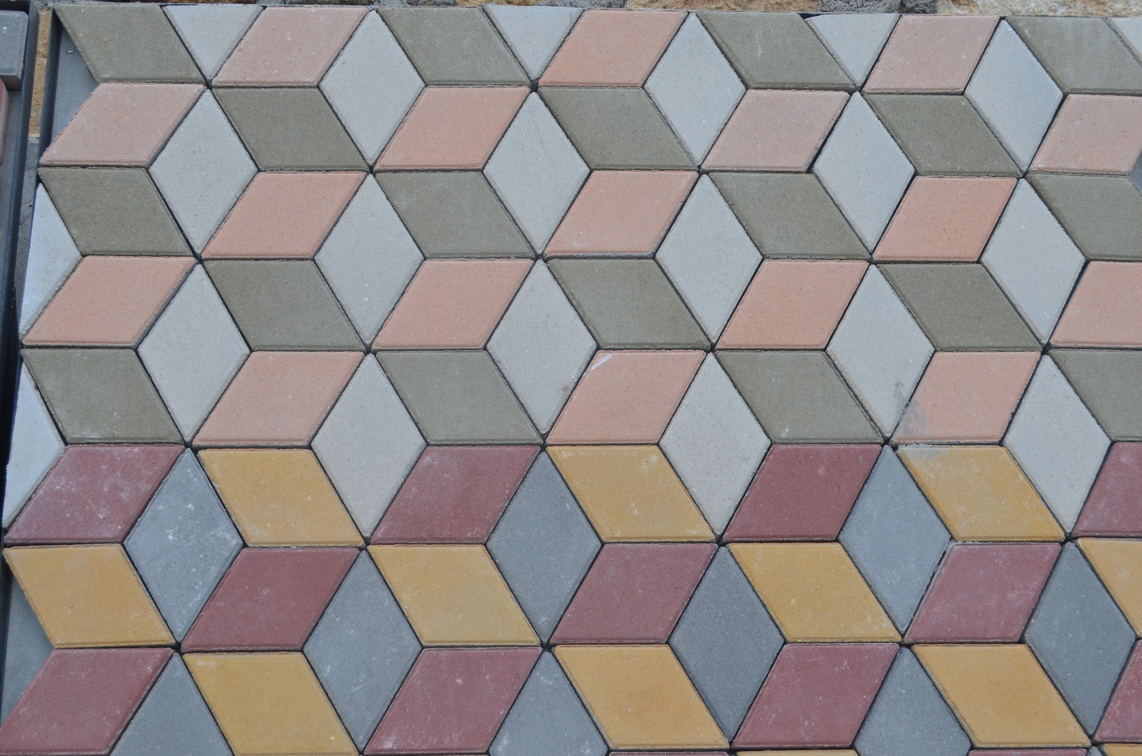 Плитка тротуарная "25Х25 Ромб"